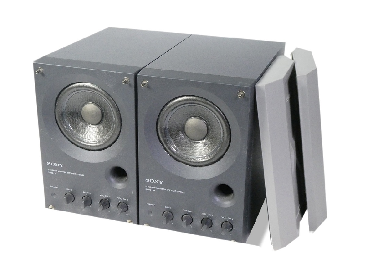 ☆良品 ソニー SMS-1P ペア ホワイト モニタースピーカー プロテクター 